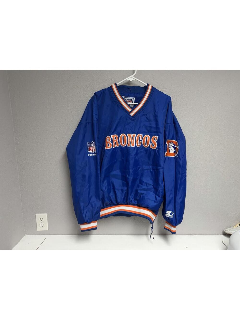 Vintage Starter Denver Broncos Windbreaker Jacket / XL Elway